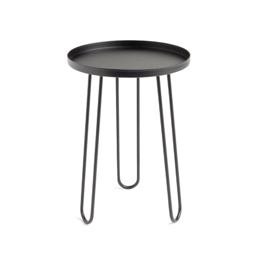 Sellette Liam Ø15,2x22cm acier noir