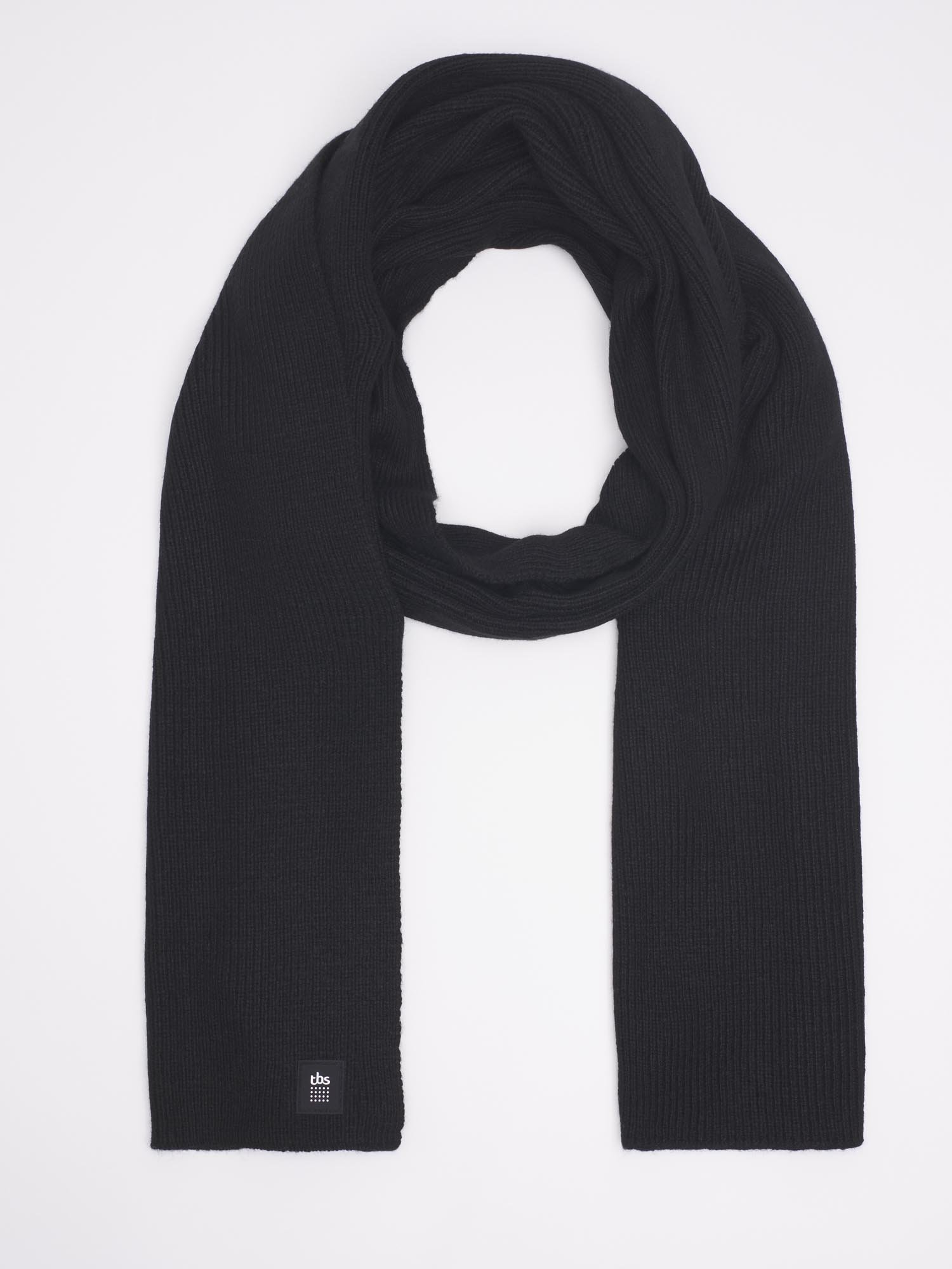 Echarpe Homme Laine Angora Noire