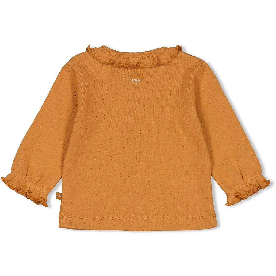 Feetje Langarmshirt My Happy Place Camel