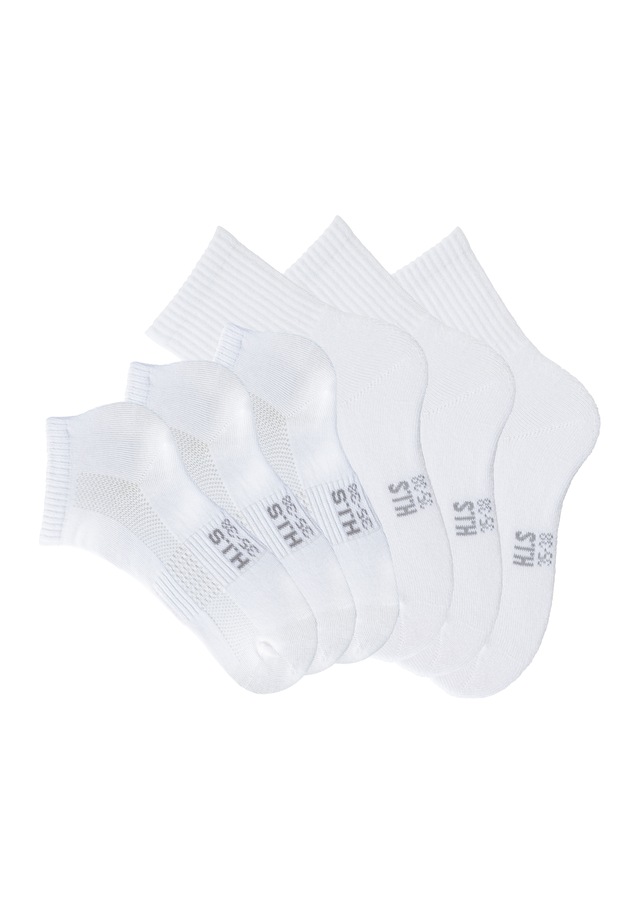 H.I.S Sportsocken Packung, 6 Stk. tlg. Fitness Pack mit zwei Längen in einer Packung