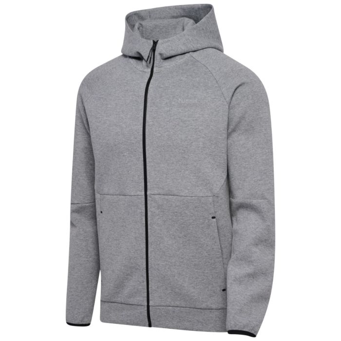 Hummel Unisex Trøjer Tech Fleece Zip Hoodie Grå