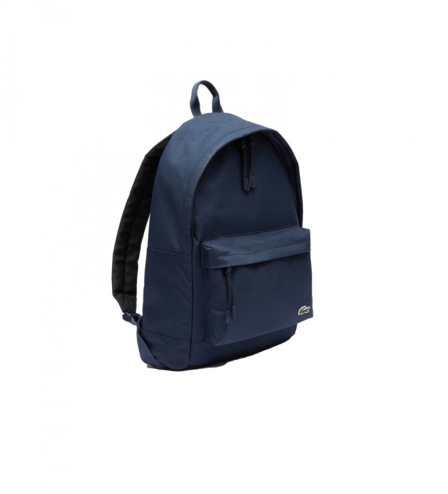 Mochila Lacoste azul-marinho com compartimento para laptop