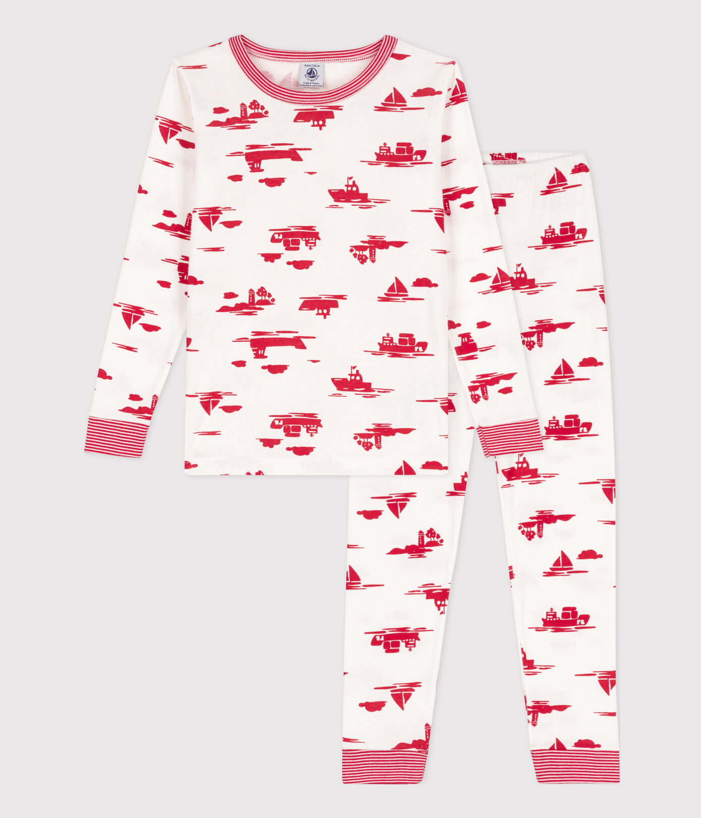 Pyjama ajusté en coton petite fille/petit garçon