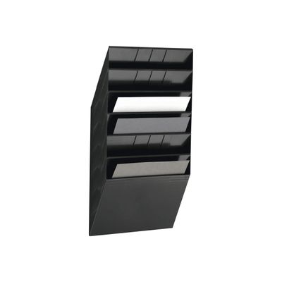 Durable Flexiboxx - Présentoir mural porte-document - 6 cases A4 paysage - noir
