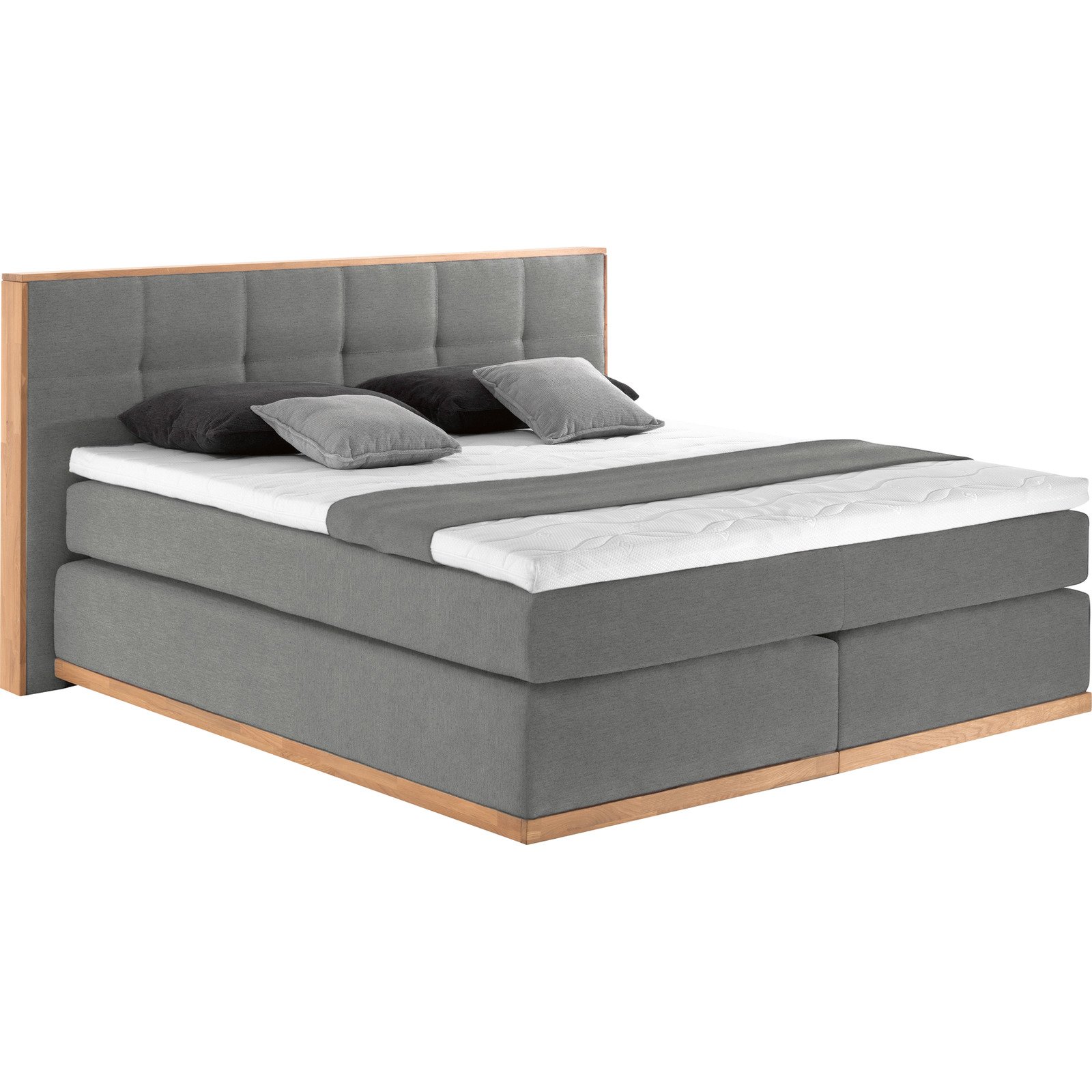 Boxspringbett Leonie 180 x 200 cm, anthrazit
