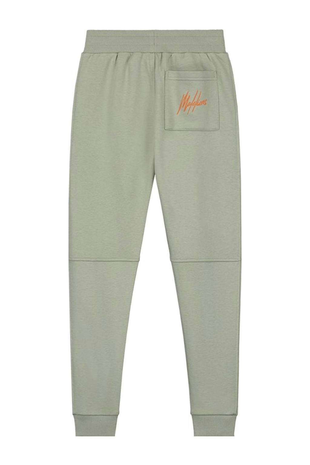 Malelions joggingbroek Striped Signature saliegroen/oranje