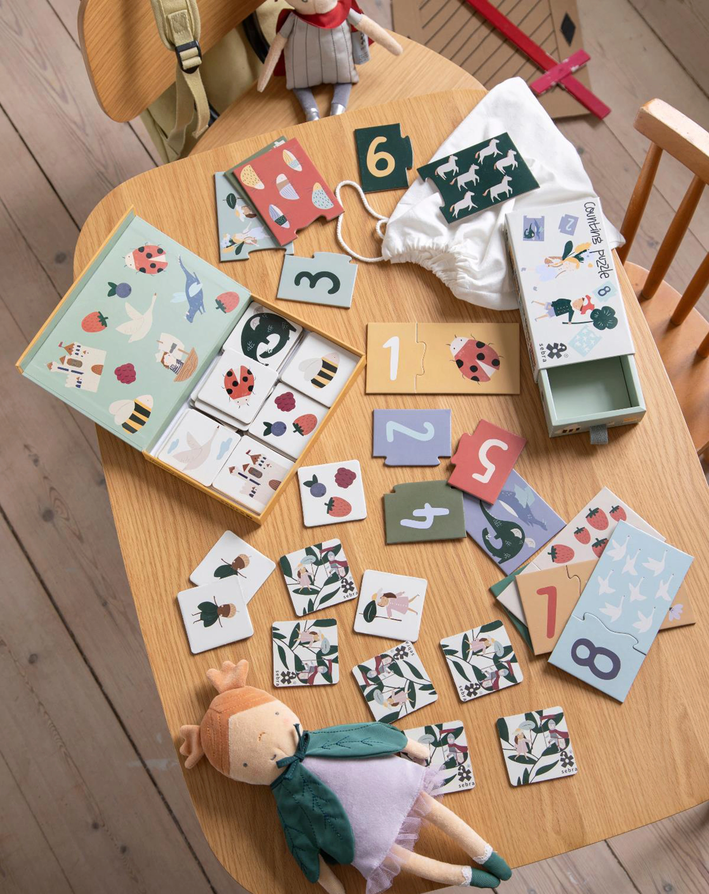 Memo-Spiel PIXIE & DRAGON 30-teilig in bunt