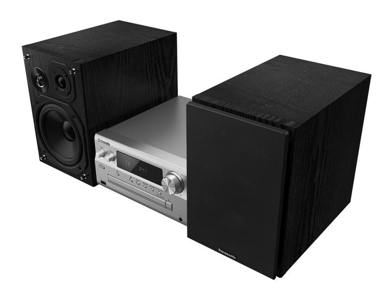 Panasonic Micro-HiFi Anlage SC-PMX802E Schwarz/Silber Premium Micro HiFi System mit DAB : Brillanter Klang mit vielen Extras