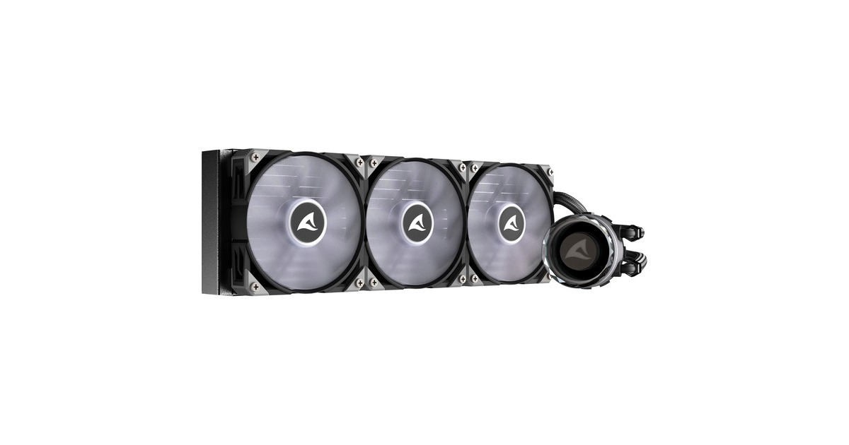 SharkoonS90 RGB waterkoeling  (Zwart, 4-pins PWM fan-connector)