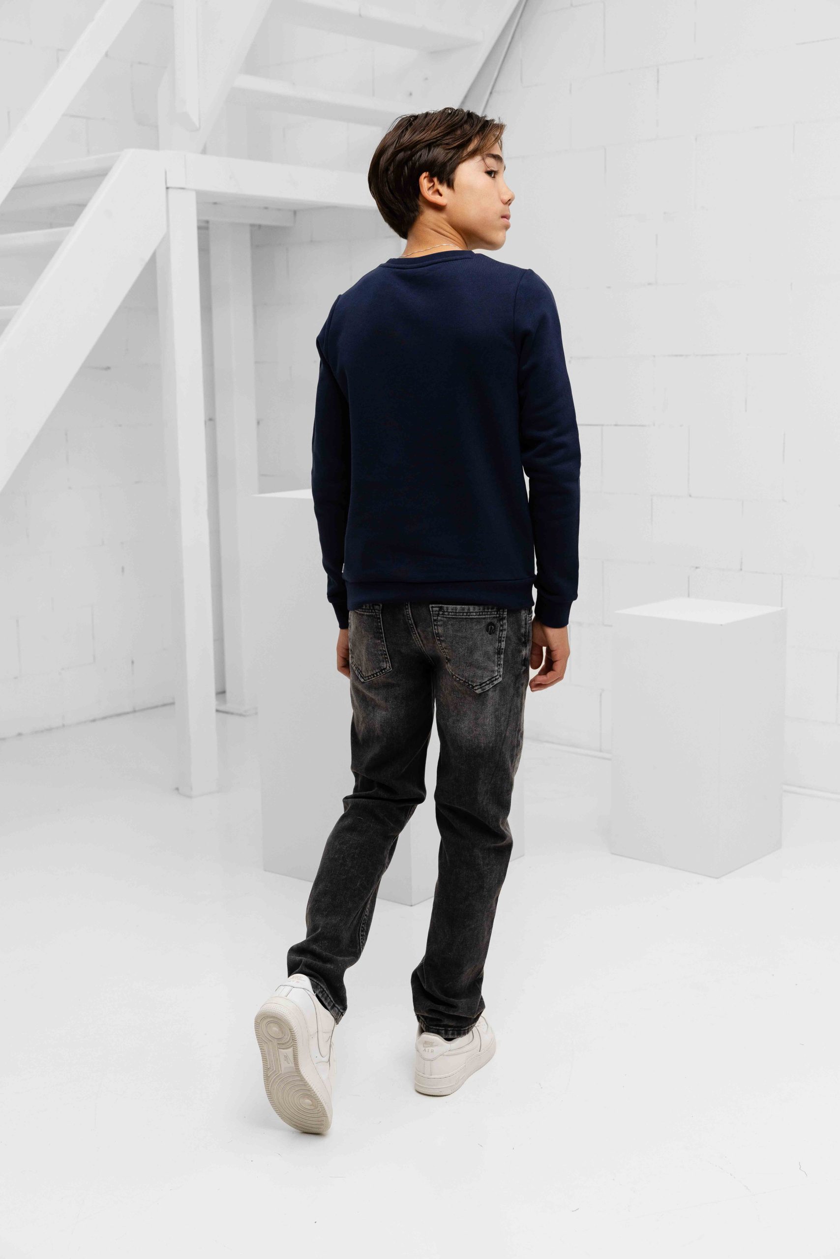 Raizzed Denver Straight Jeans Kids Donkergrijs