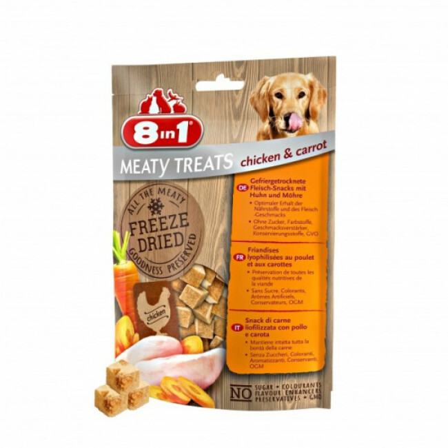 Friandises pour chien sans céréales Freeze Dried 8in1