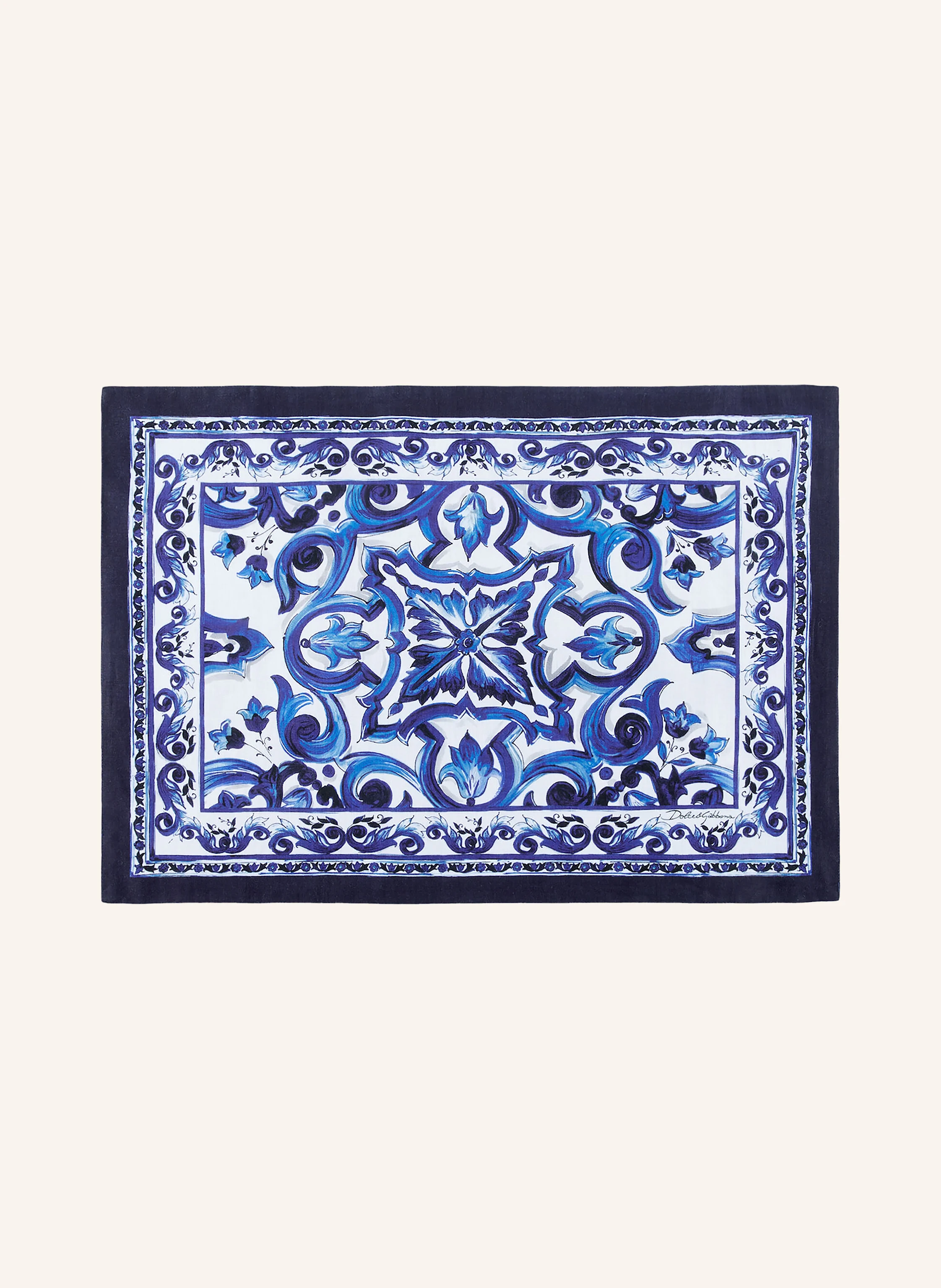 DOLCE & GABBANA CASA Set: Stoffserviette und Tischset aus Leinen