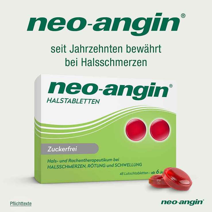 neo-angin Halstabletten zuckerfrei, 48 St