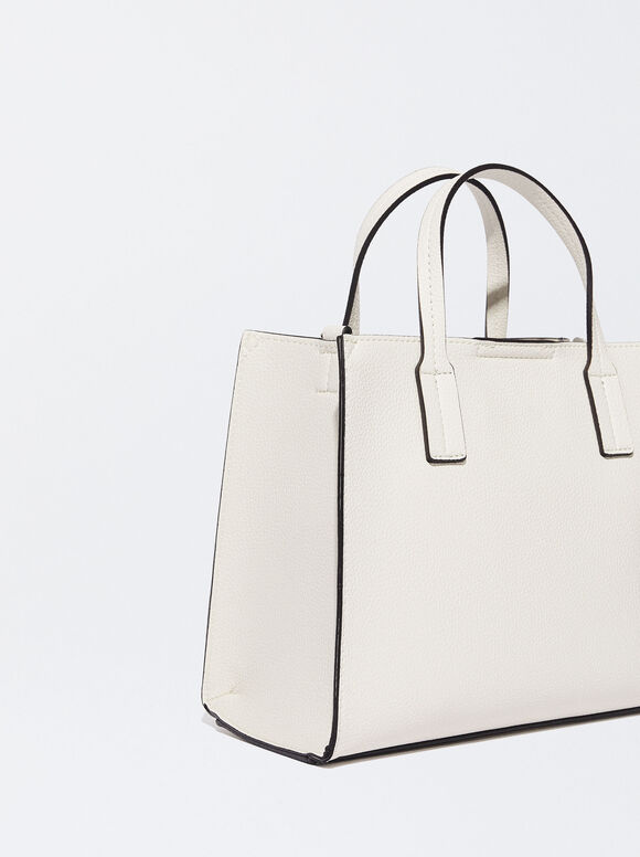 Sacola Tote com Bolsa Extra - Crua
