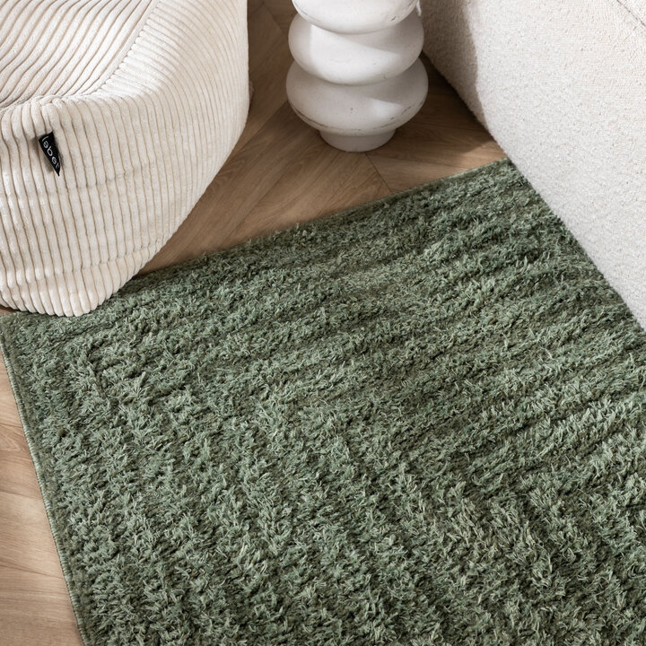 Scandinavisch vloerkleed - Lova Frames Groen