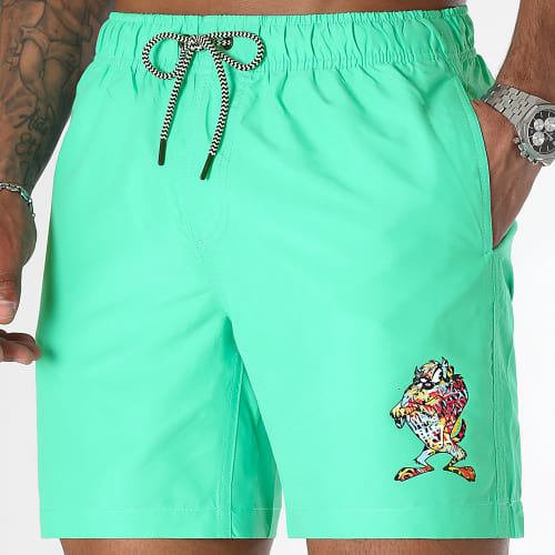 Short De Bain Taz Graff Vert Pastel
