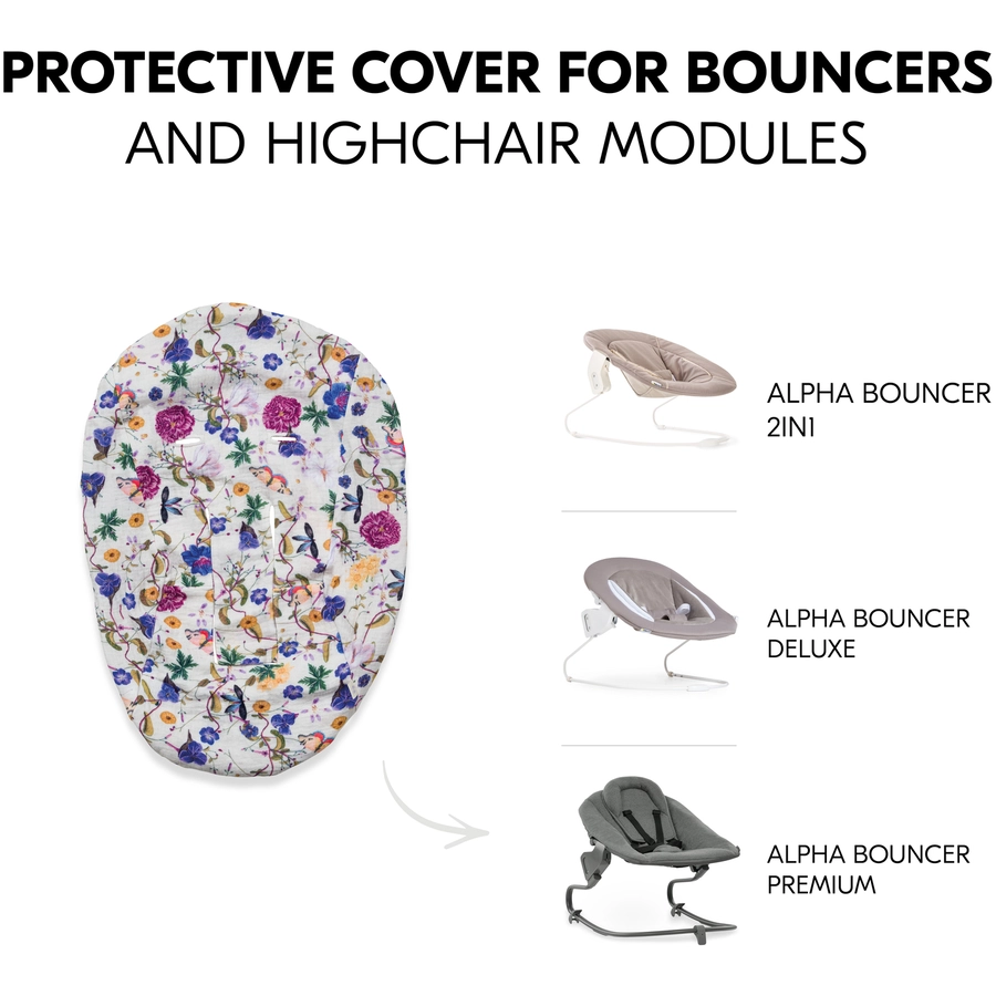 hauck Bezug für Babywippe Baby Bouncer Beige Floral