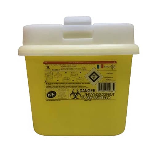 Collecteur boîte à aiguilles DASRI 3L Pacto+ NF X Stil Eco