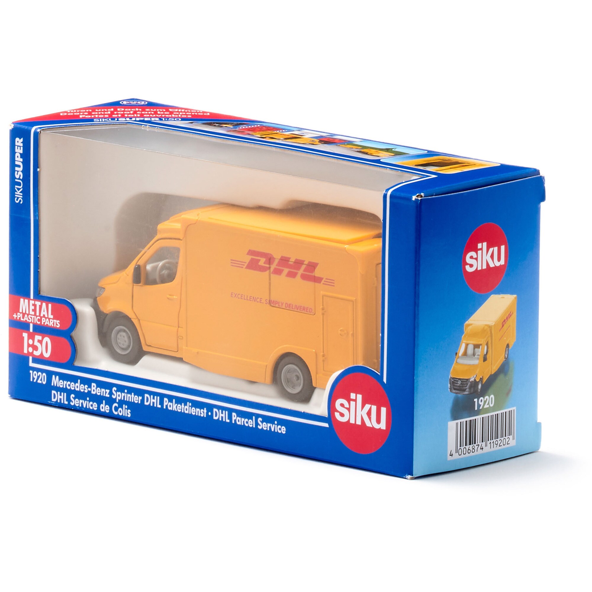 SIKU Modellfahrzeug SUPER Mercedes-Benz Sprinter DHL