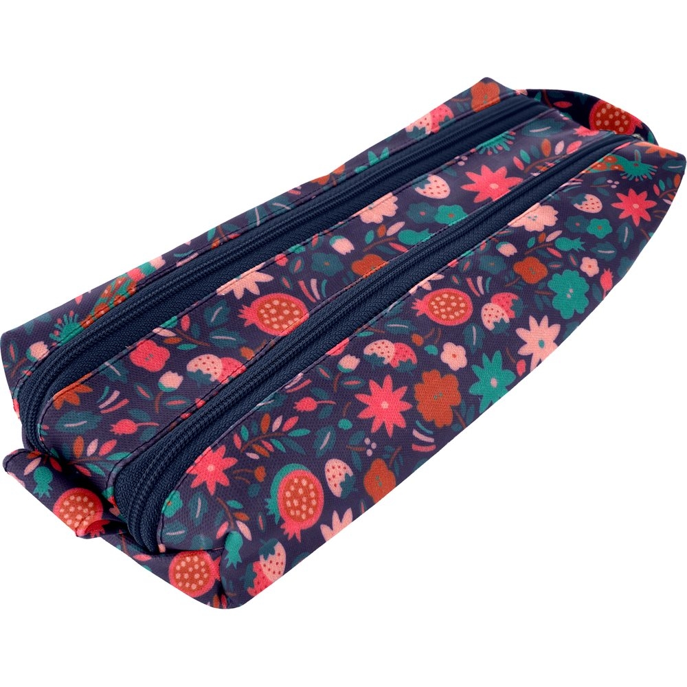 Trousse Double Compartiment Huppette Fleurie
