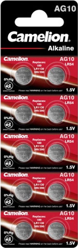 Camelion AG10 Knoopcel Batterijen - 10 Stuks