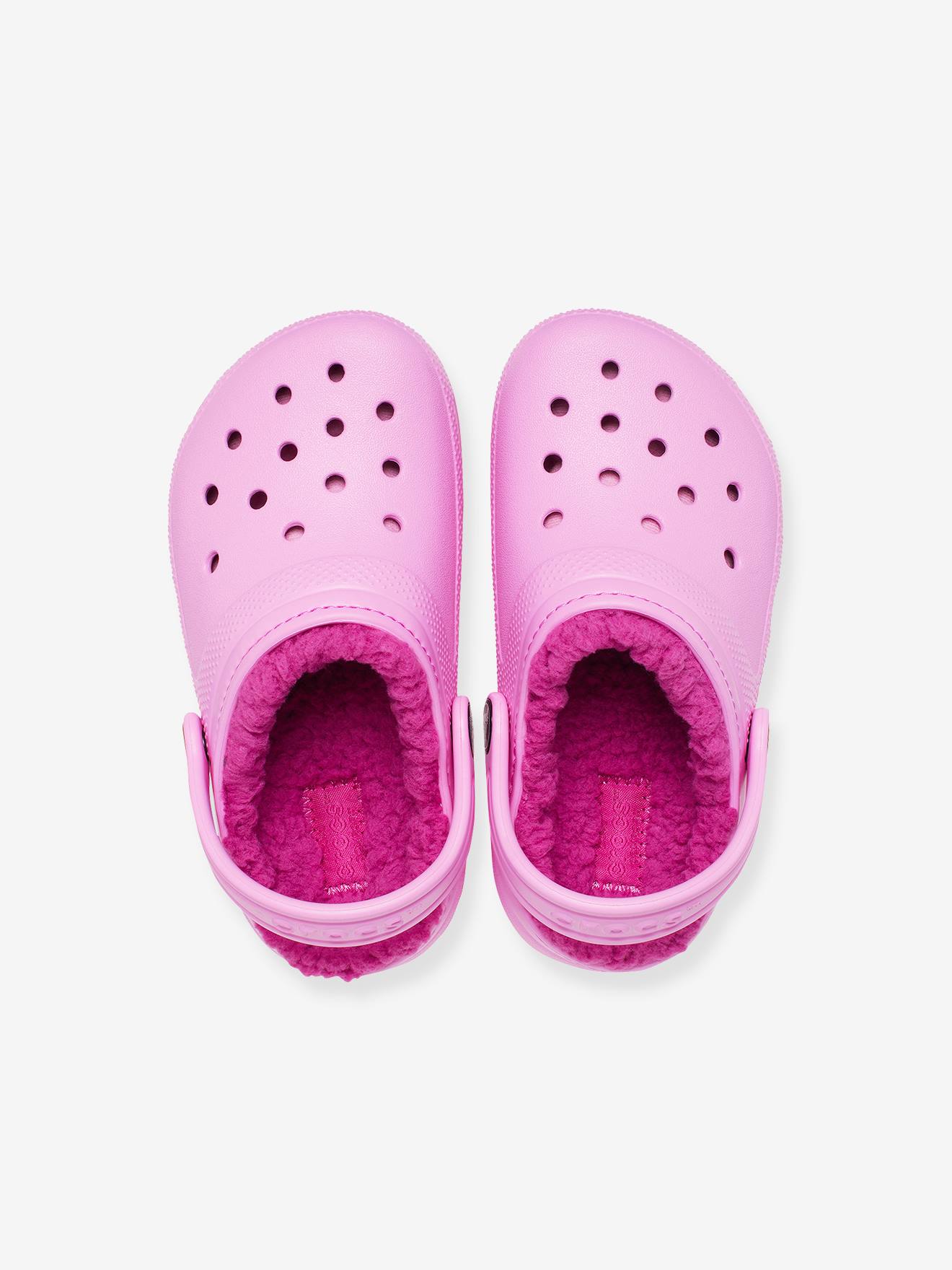 Tamancos infantis Crocs™ Classic Lined Clog T rosa