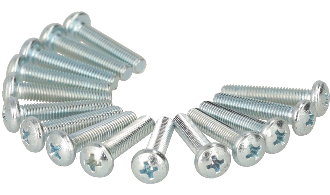 Maskinskruer PH M5x25 mm - 15 stk.