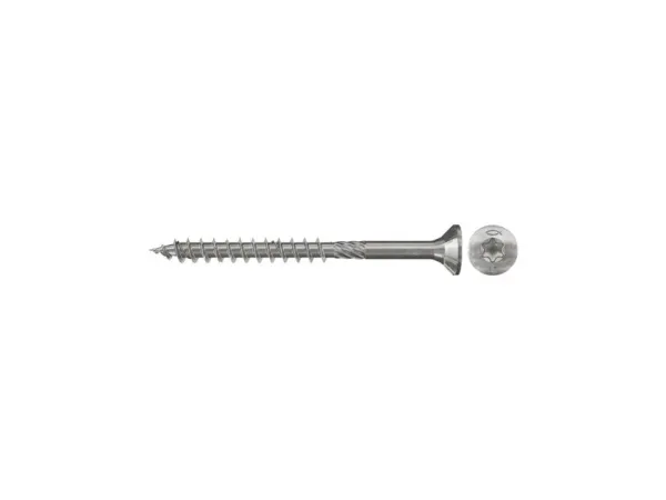 Fischer Power-Fast, Skrue, Rustfrit stål, Træ, Flad, Fladt hoved, Torx
