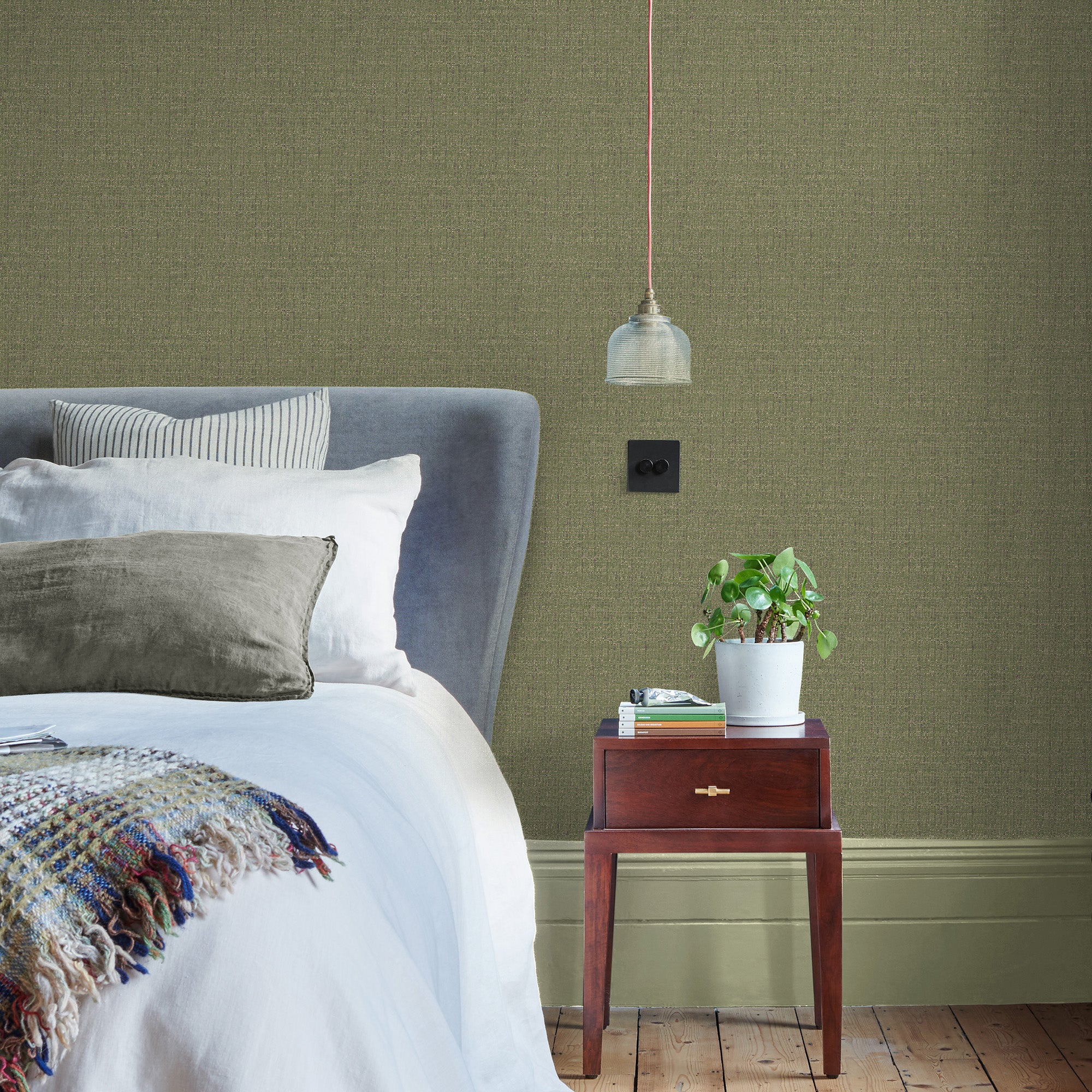 Graham & Brown Vliesbehang Albion Texture Green