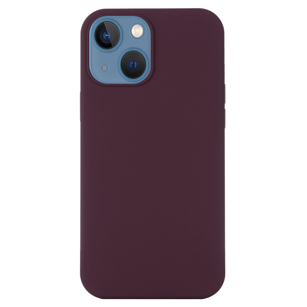 iPhone 15 MagSafe Silikon Case Hülle - Dunkelrot