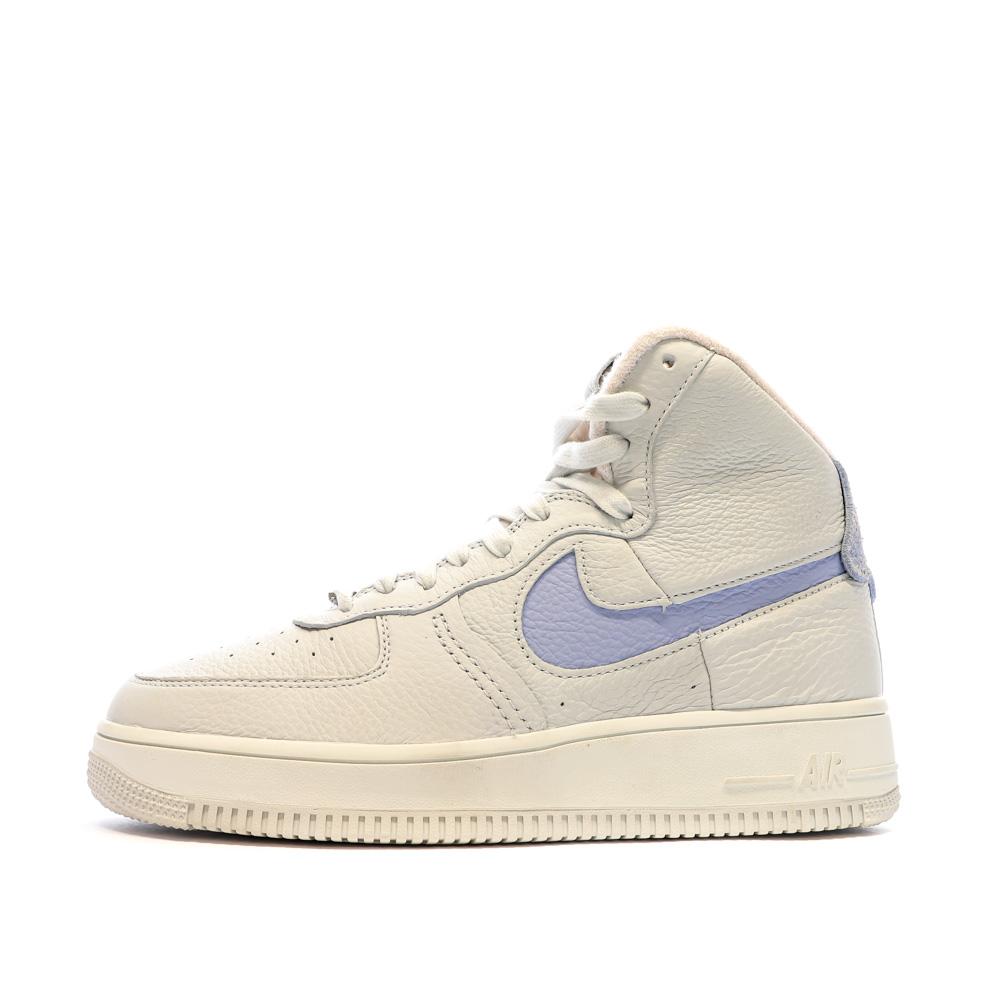 Nike Baskets Gris/Bleu Femme Nike Air Force 1 Sculpt