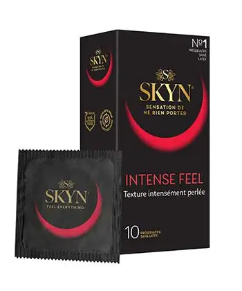 Préservatifs - Intense Feel - texture stimulante - Boite de 10