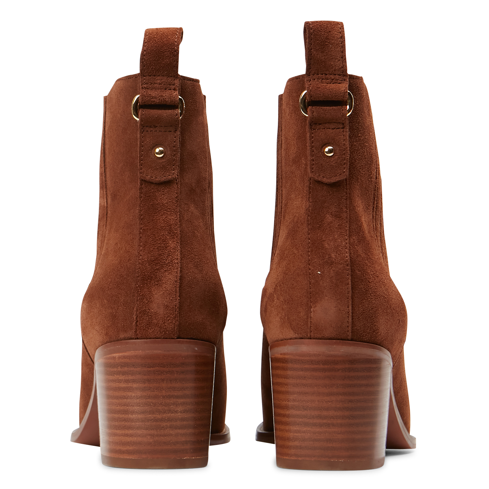 CECILIA - Bottines à talons en cuir | Marron