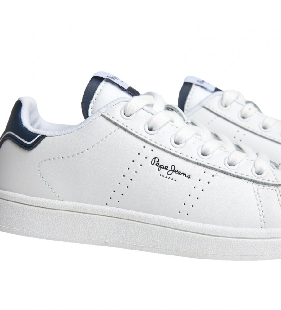 Tênis Pepe Jeans Player Basic B de couro branco