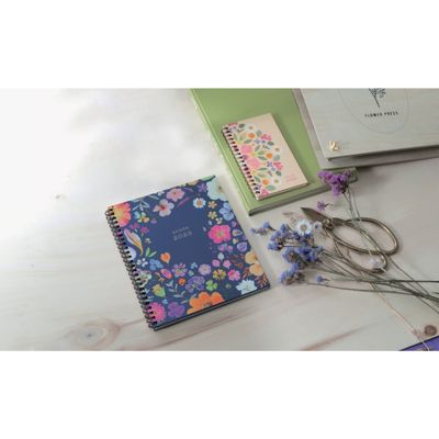 Exacompta Chemin Des Marettes Eurotime - Agenda 2025 - semainier - reliure à anneaux métalliques - 22 W - 185 x 225 mm - papier blanc - couverture ivoire - carton rigide