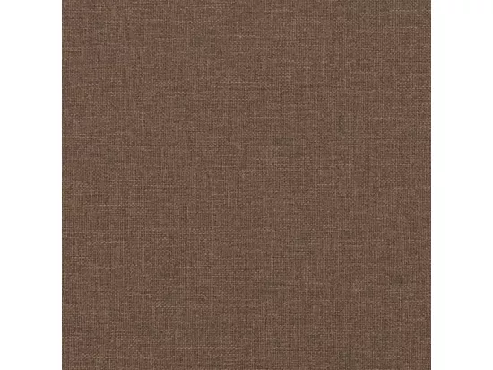 Canapé à 2 places Marron 140 cm Tissu