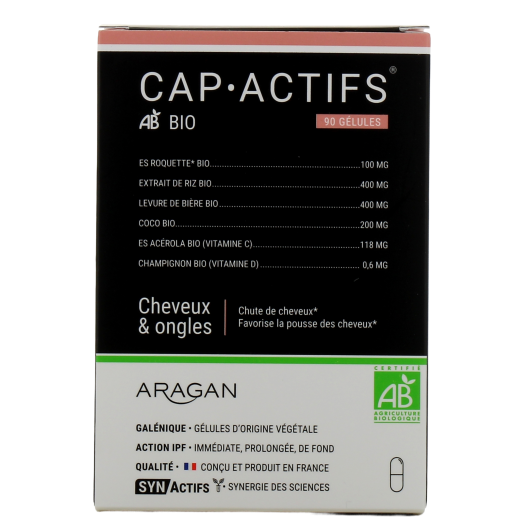 Synactifs Cap Actifs Bio Cheveux & Ongles 90 gélules