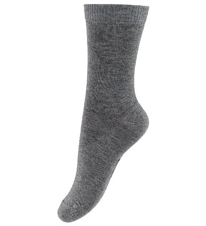Fuzzies Socken - Wolle/Baumwolle - Graumeliert
