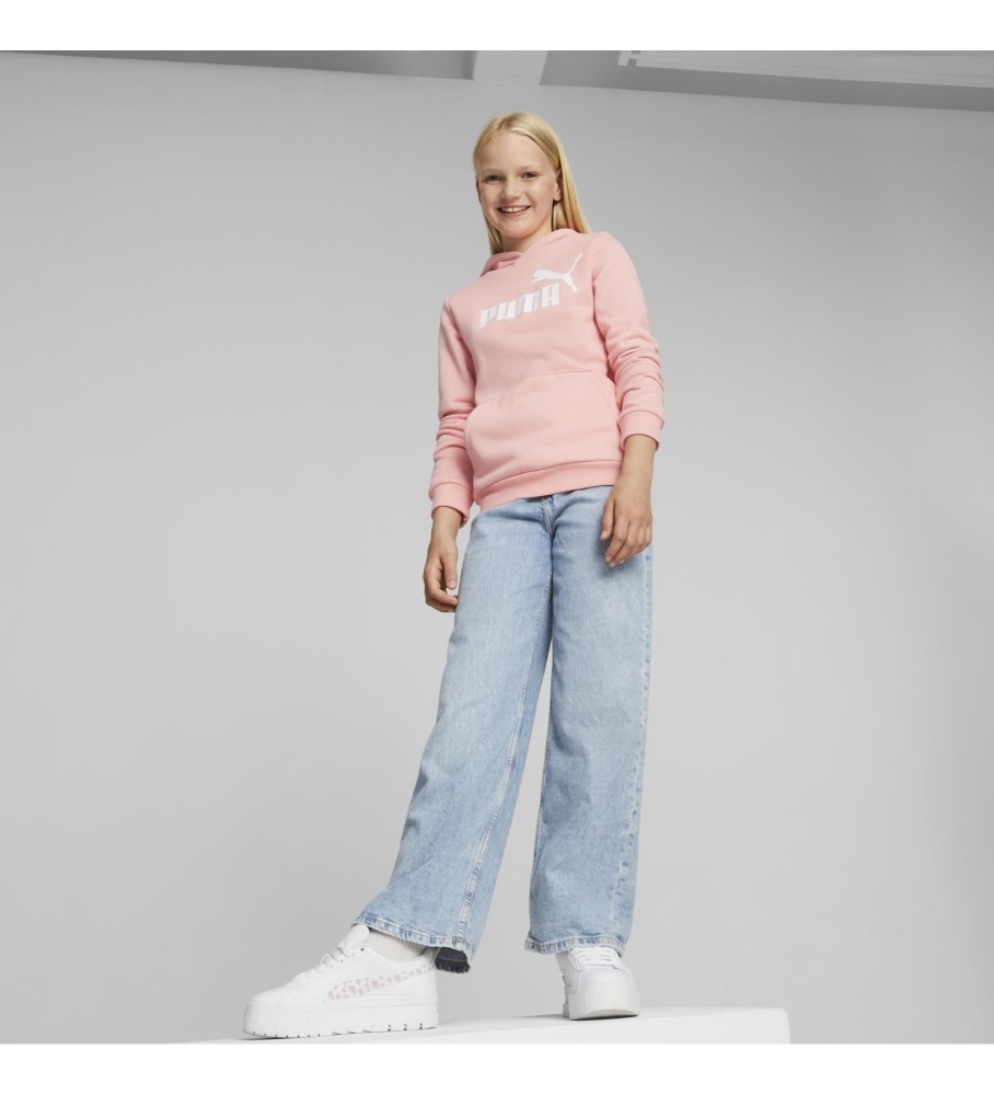 Moletom com capuz Puma Essentials Logo rosa