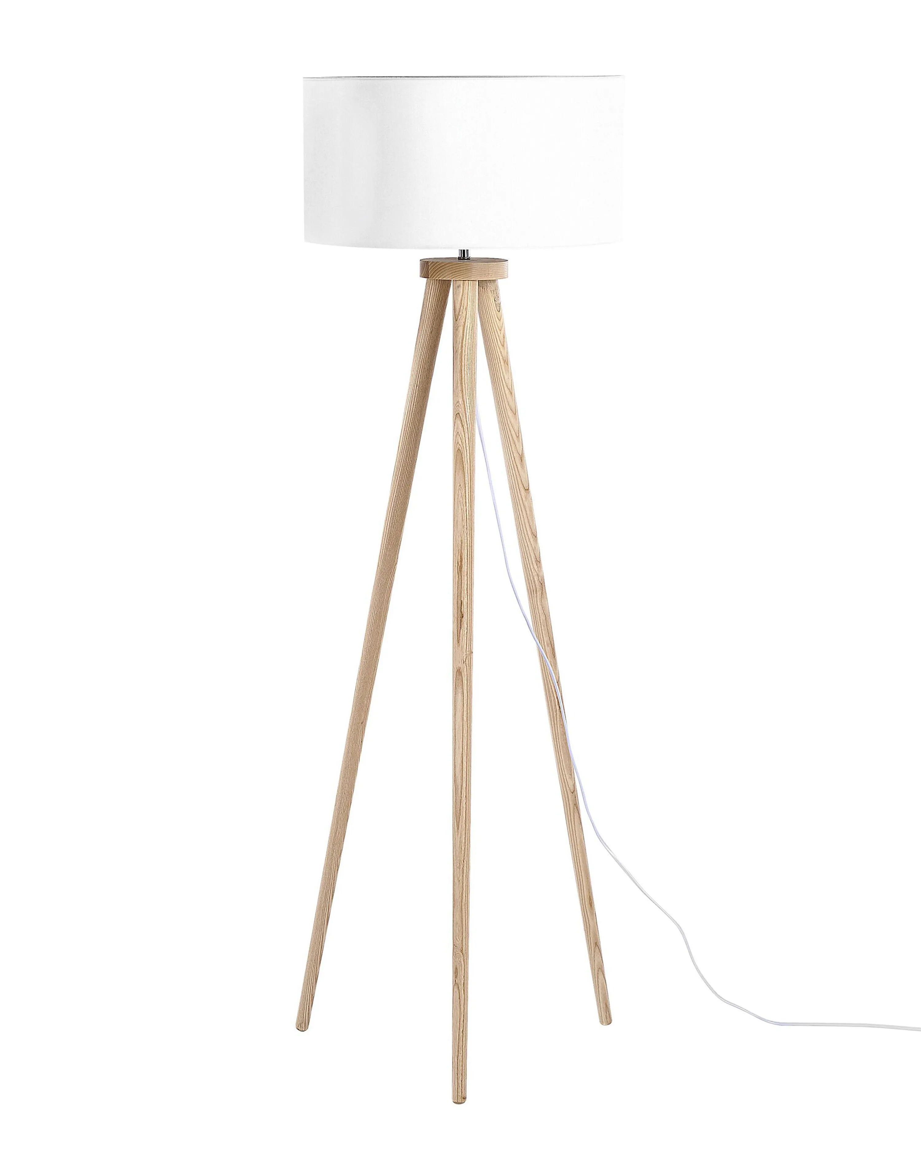 Staande lamp NITRA Eikenhout Wit