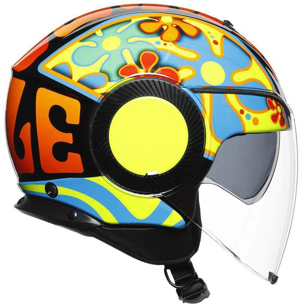AGV - Casque Orbyt Valencia 2003 Bleu / Jaune / Orange