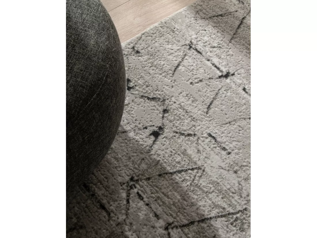 Tapis 160x160 gris Davos Spice