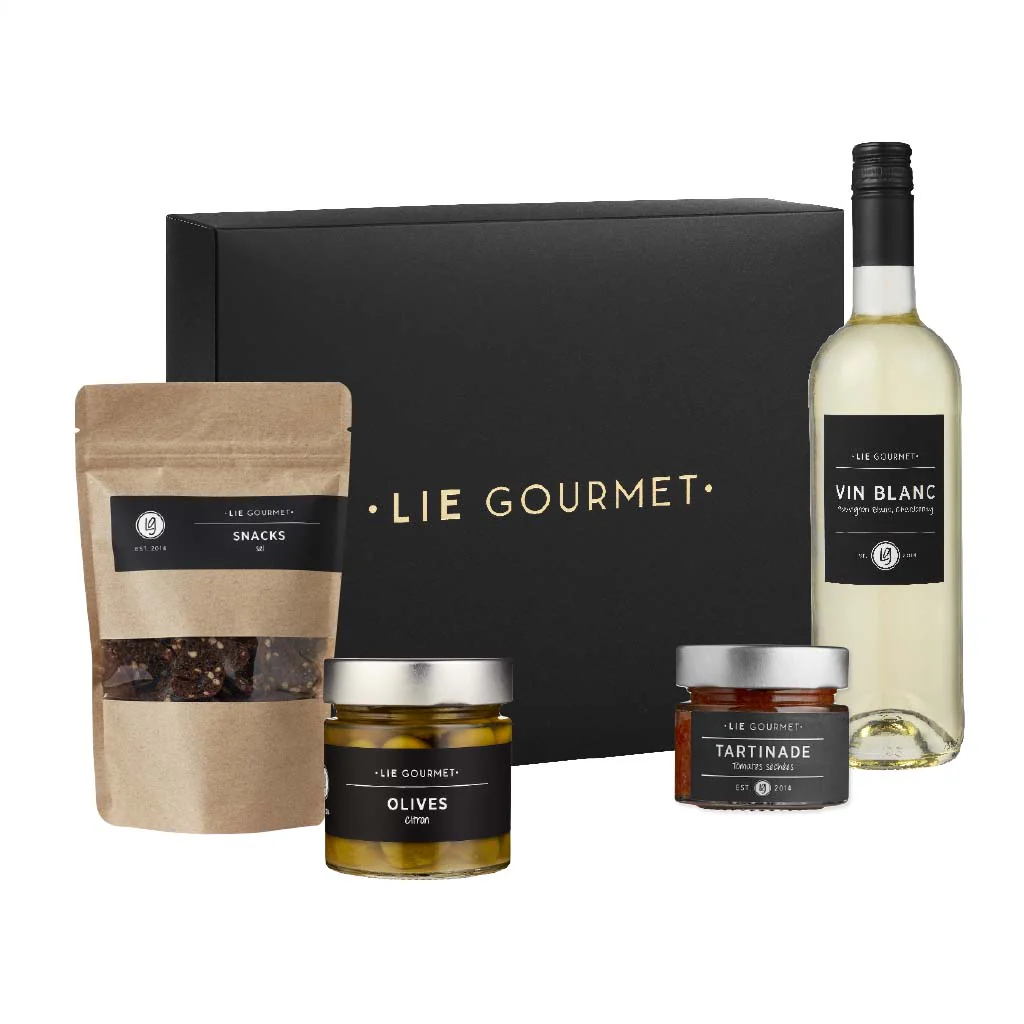 Lie Gourmet  Gaveæske Snack and Wine