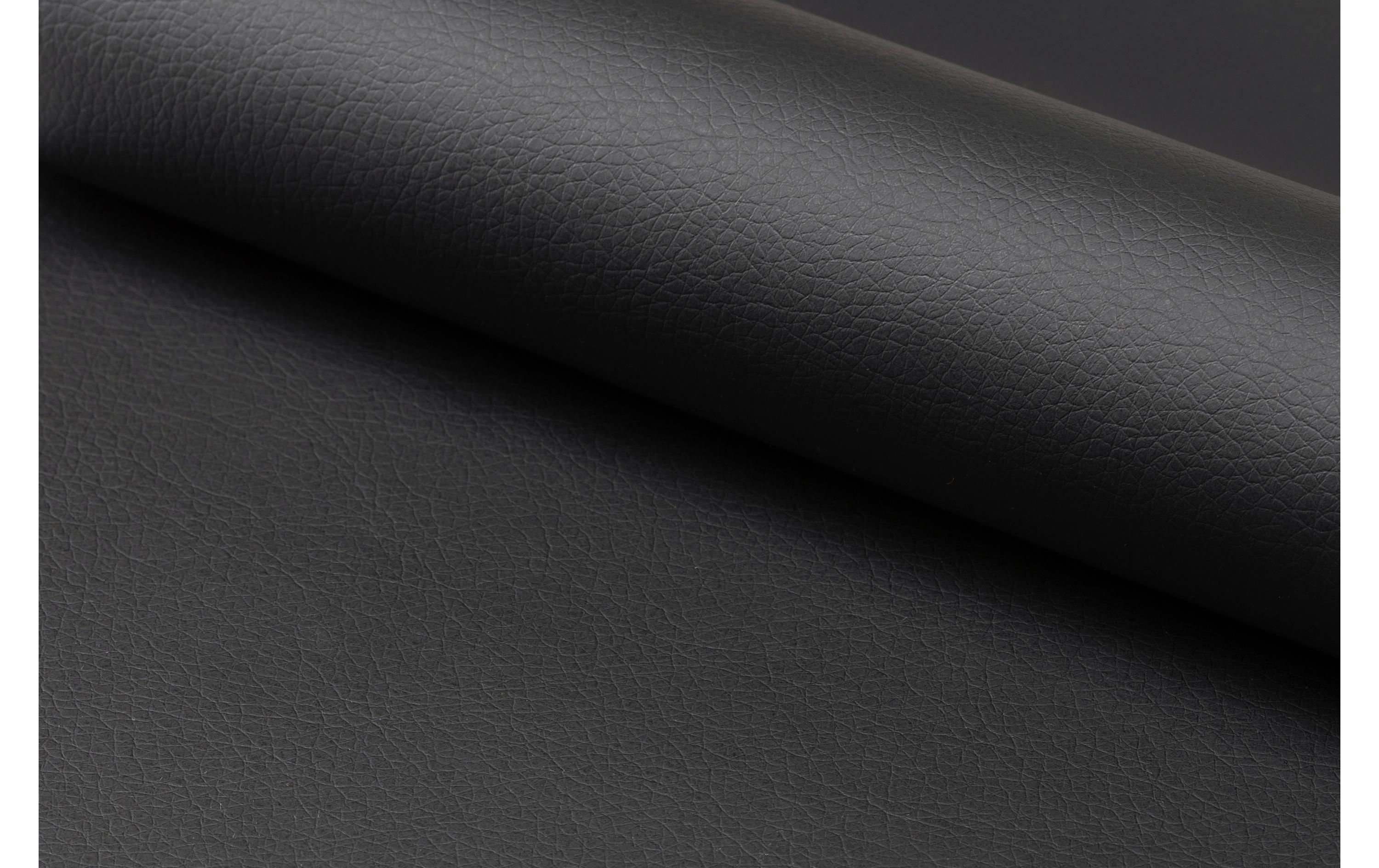 Bürostuhl Benson, mit Polsterrücken und Armlehnen, Schwarz<br>Schreibtischstuhl im Leder look