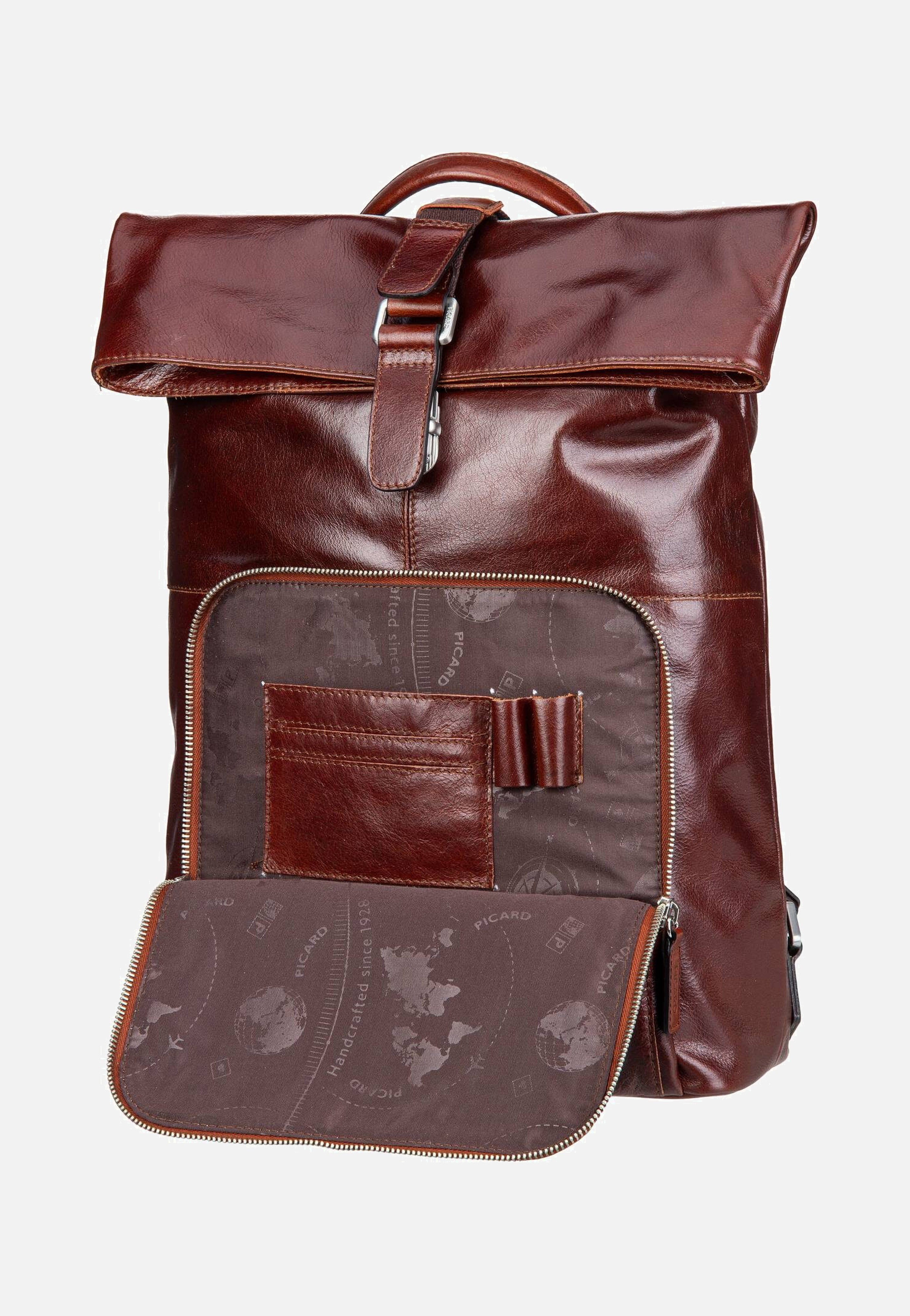 Buddy 5667 Cognac - Rolltop Rucksack
