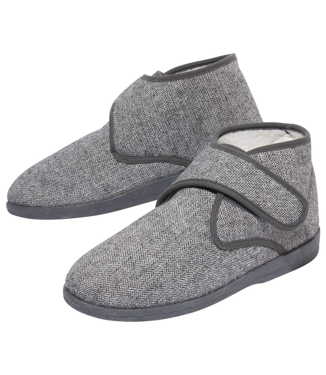 Chaussons Montants Scratchés Fourrés Sherpa