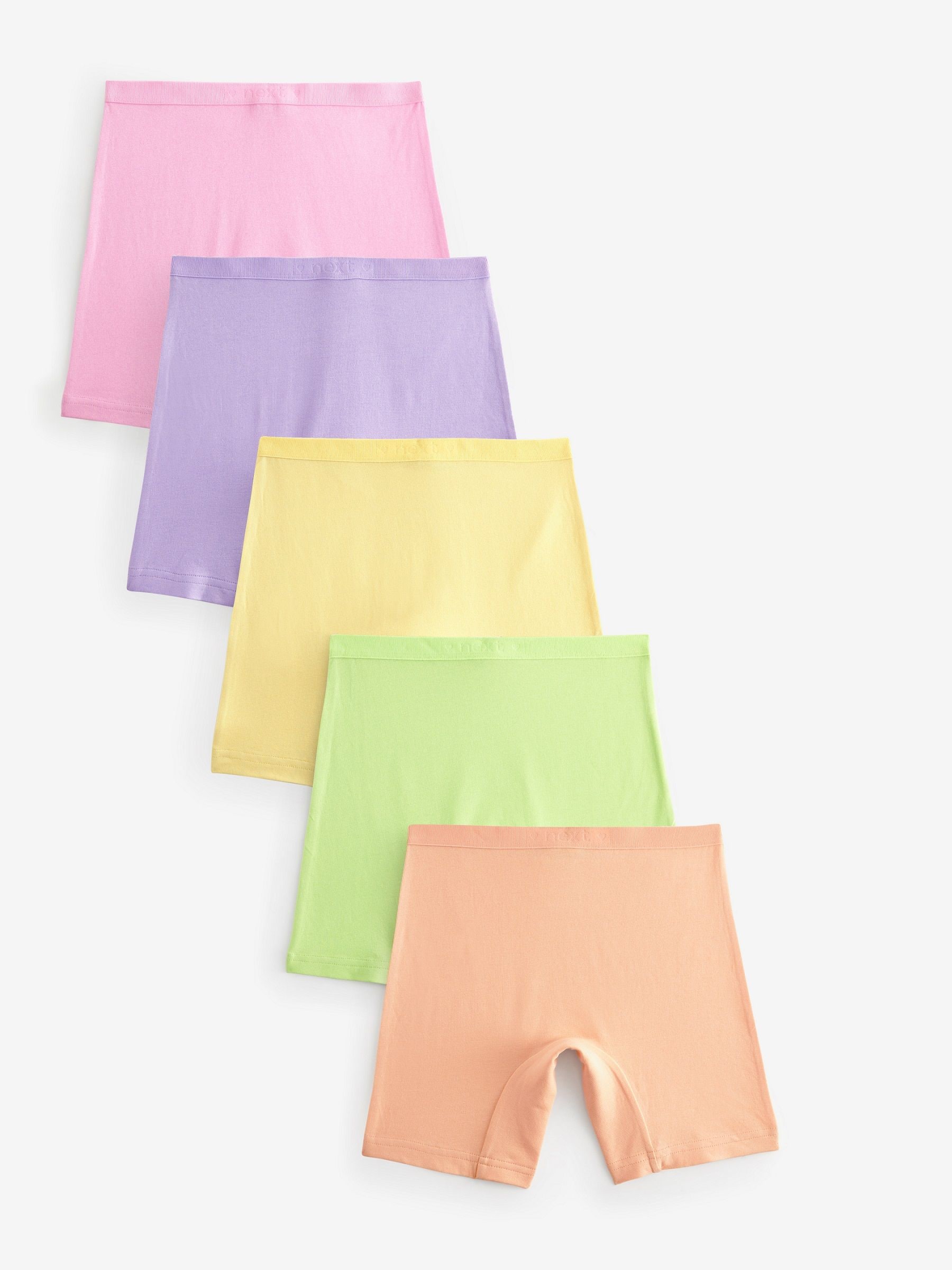 Pastelkleurig - Set van 5 Stampy korte broekjes met lange pijpen (5-16jr)