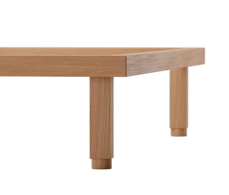 Objekte unserer Tage Kaya bed 160x200 eiken naturel