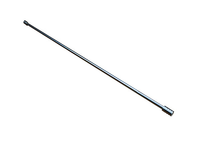Kit barre de rideau GoodHome embout bouchon 70/100 Dokos Nickel