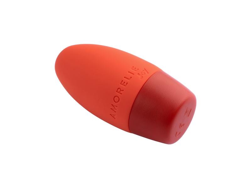 Amorelie Vibro Ei «Whirl» Kirsche Hochwertiges und kompaktes Sextoy